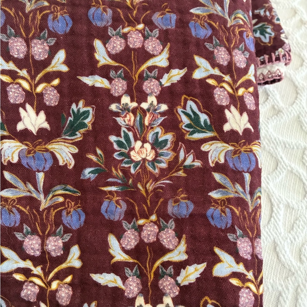 Anthropologie Cotton Sherpa throw blanket brand new - Picture 4 of 6